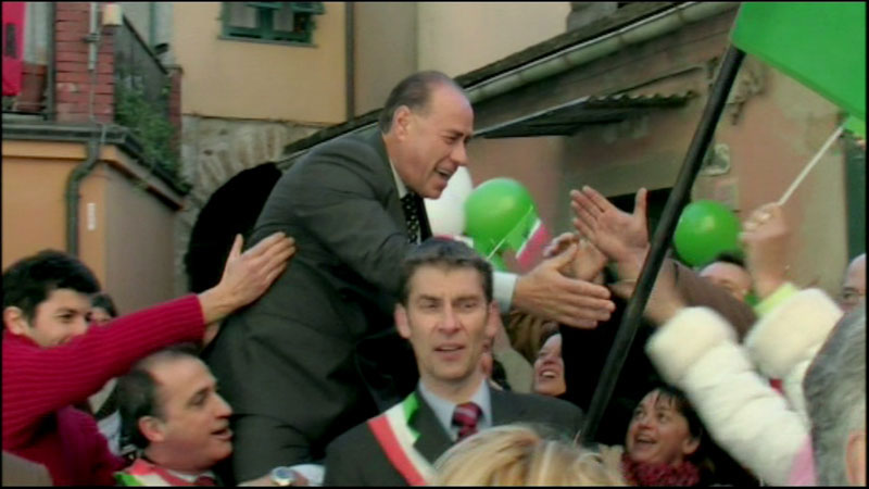 Szene aus Bye Bye Berlusconi!
